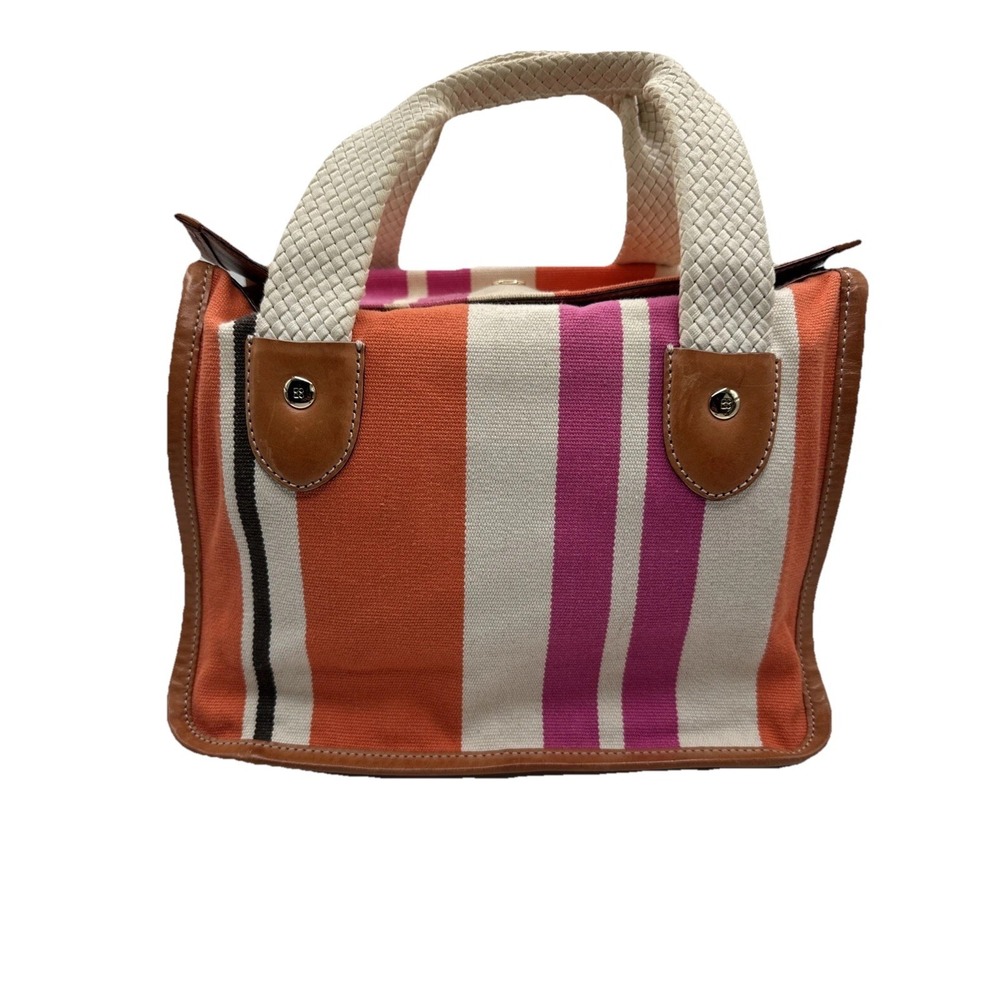 Kate‎ Spade Striped Canvas Box Handbag